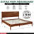 Panthera Solid Wood Bed Frame with Artistic Patterned Headboard-1893952958-1893952953