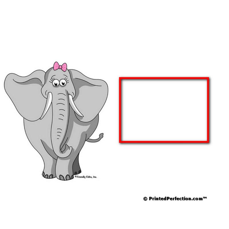 Ensemble de 4 sous-verres personnalisables Elephant, Oui