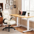Ensemble de bureau pour travailler debout et à hauteur réglable avec fauteuil de direction