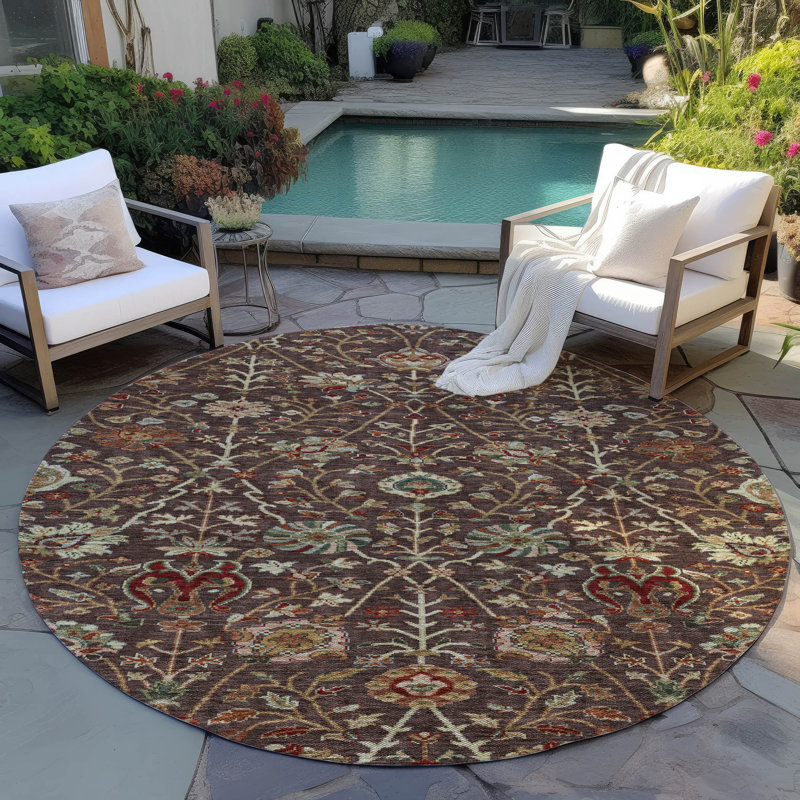 Tapis intérieur / extérieur brun Muse , 2 pi 6 po x 3 pi 10 po