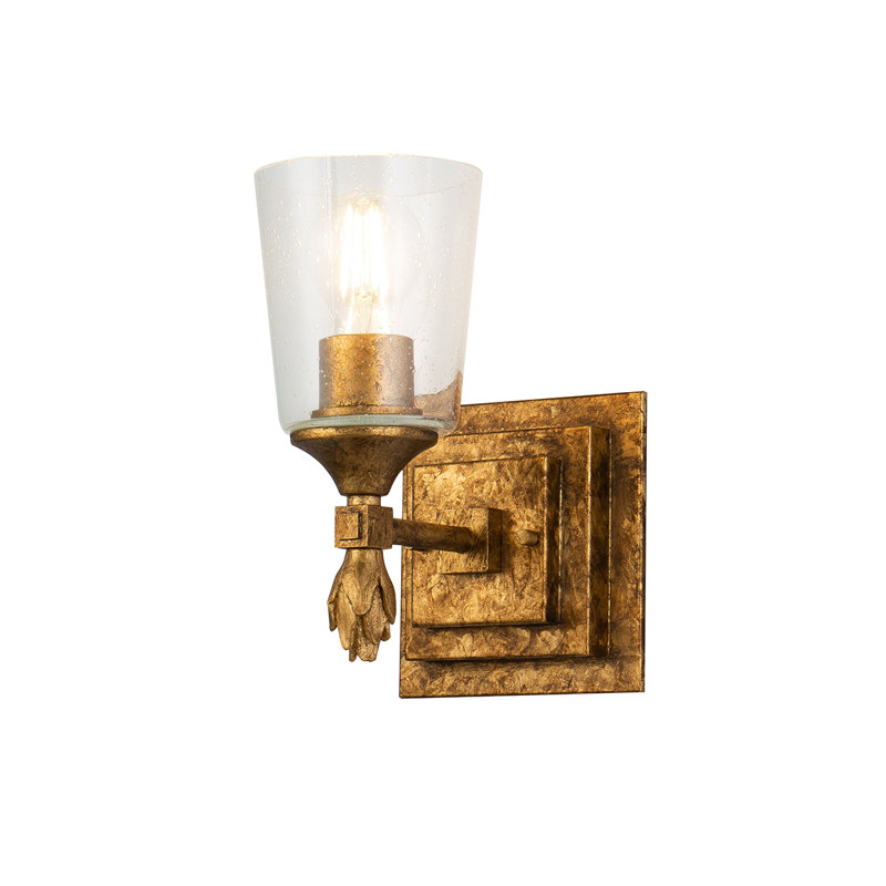 Meuble-lavabo 1 lumière Stidham Vetiver, Doré