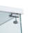 Extra Large Glass Display Shelf Unit, For Living Room - Black/White, Ample Storage Potential, Tempered Panels, Solid Wood Frame, Simple Assembly Steps Cabinet 4 Shelves, Bedroom Office Capacity,