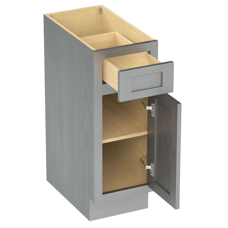 Base de meuble-lavabo simple Heyward, H 32,5 po x l 12 po x P 21 po, Argent