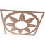 Médaillon de plafond en bois Blume-63412083-63412057