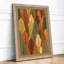 Autumn Leaf Pattern Botanical - Framed Print-608095330-608095332