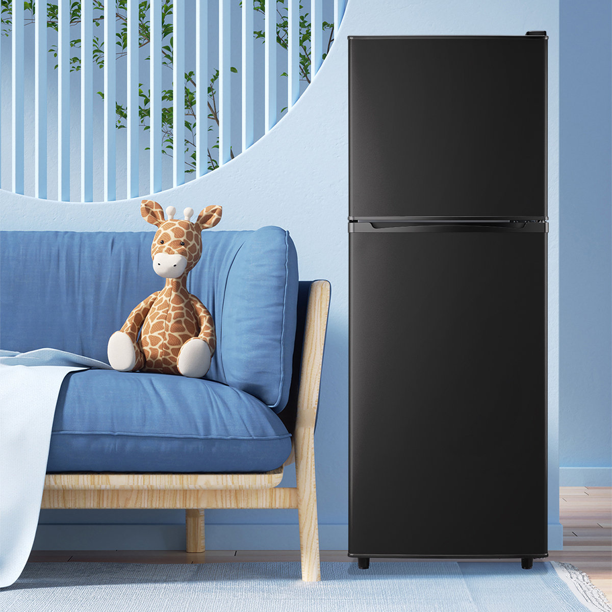 5.0 Cu.Ft Mini Fridge with Freezer, Double Door Compact Refrigerator with 4 Adjustable Thermostat and Shelves ,Small Fridge with Large Capacity, Perfe — FIN-0015281 | Fridge.com