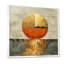 Or japonais, coucher de soleil sur un lac - Japon, art mural encadré-504371112-504371122