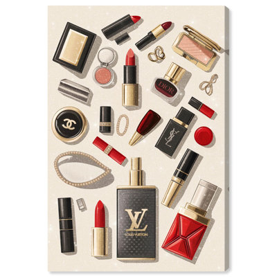 Luxury Makeup Collection  Trendy Fashion Print by
