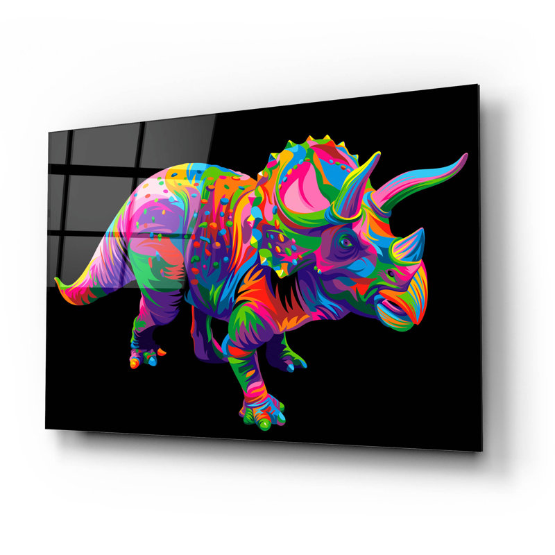 " Triceratops " by Bob Weer, 16" H x 24" W x 0.2" D
