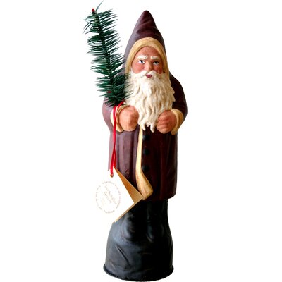 Schaller Paper Mache Candy Container Santa Old Coat -  Alexander Taron, 2600