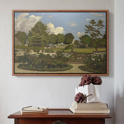 Le jardin du peintre à Saint-Privé, 1886 - Henri Harpignies, toile tendue avec châssis
