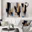 «Blue Minimalist Abstract», 3 pièces sur toile-818973740-818973742