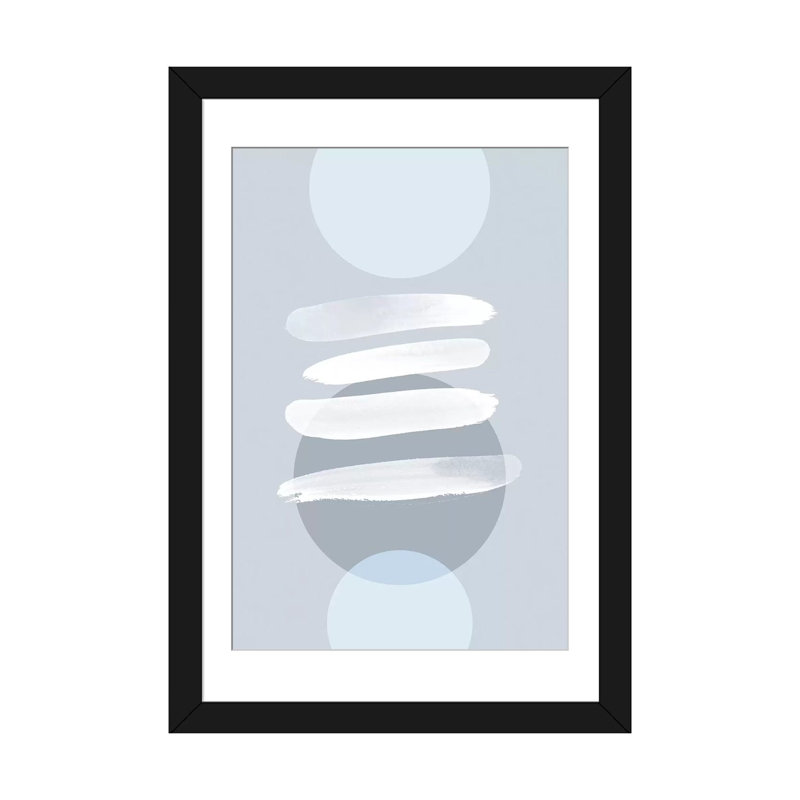 «minimaliste xviii. x', impression sur toile, H 32 po x l 24 po x P 1 po, Papier d'art encadré noir, Blanc