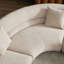 Canapé modulaire incurvé 135,83 po avec 3 coussins décoratifs-254588686