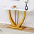 Modern Minimalism Rectangular Glass Table, With Tempered Glass Table Top And MDF Legs