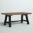 Adam Rustic Industrial Solid Wood Rectangular Coffee Table-1738369550