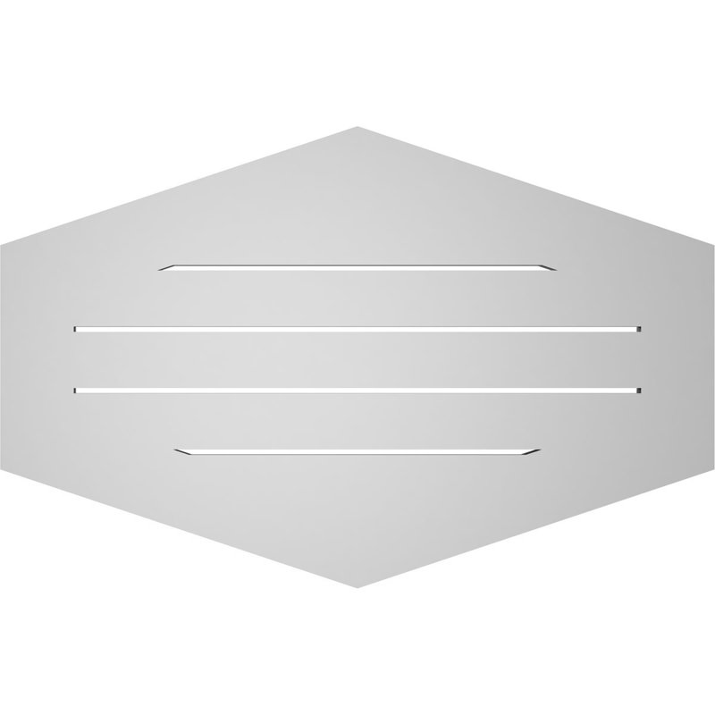 Pente verticale verticale en uréthane 4 pi, H 1 po x l 34 po x L 22 po
