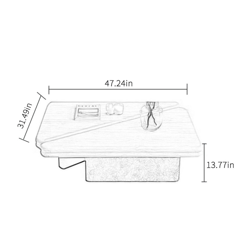 Table basse en pierre naturelle