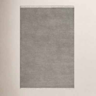 Clio Hand-Loomed Beige Wool Rug