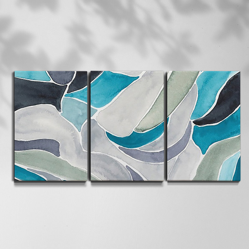 " La Porte D`Amount, Etretat, 1873 " 3 - Pieces, 48" H x 96" W x 2" D
