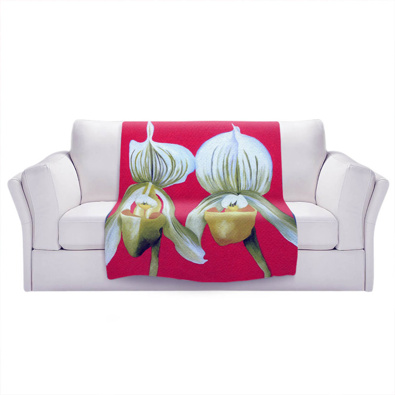  Couverture Gossip Orchids, 68 po x 80 po