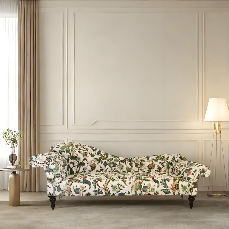 Chaise longue décontractée élégante et confortable, Orienté à gauche (vu de face)