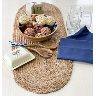 Notchietown Jute No Pattern Oval Placemat