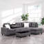 Canapé moderne en forme de L gris anthracite-1189455943