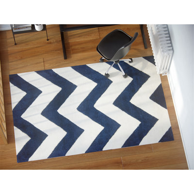 Teresita Hand Tufted Wool Chevron Rug