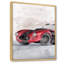 «Beautiful Old Red Car on the Grey», reproduction sur toile-67331425-67331426