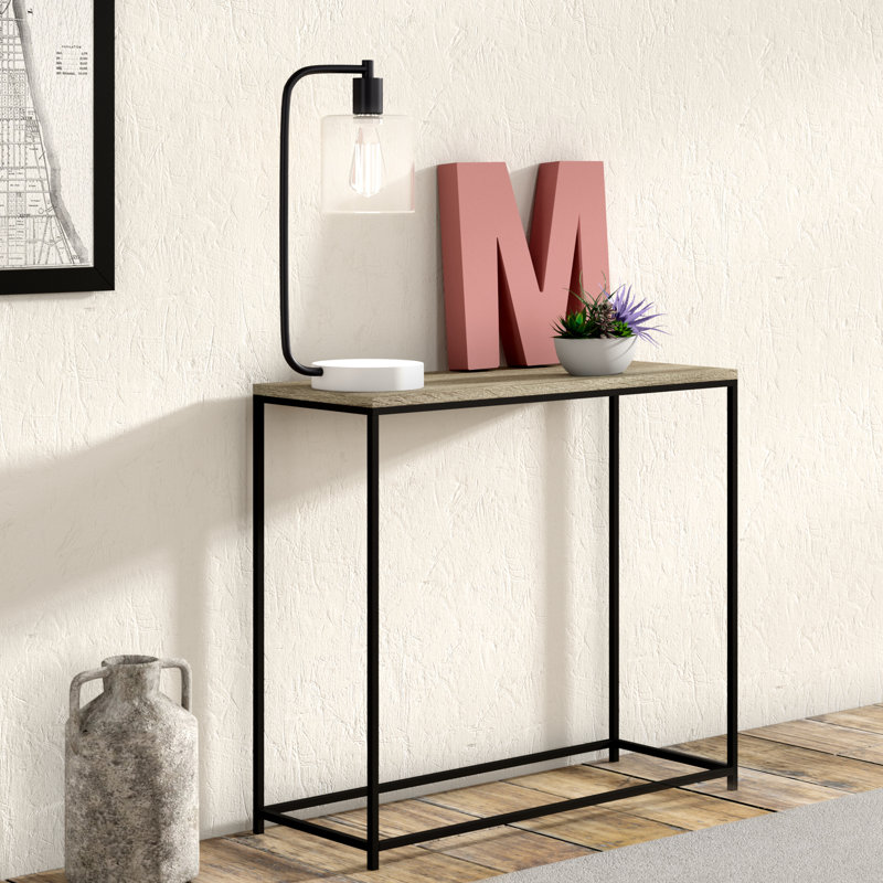 Console en métal, Taupe foncé