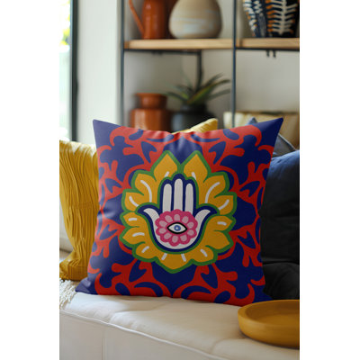 Coussin décoratif en microsuède Tino