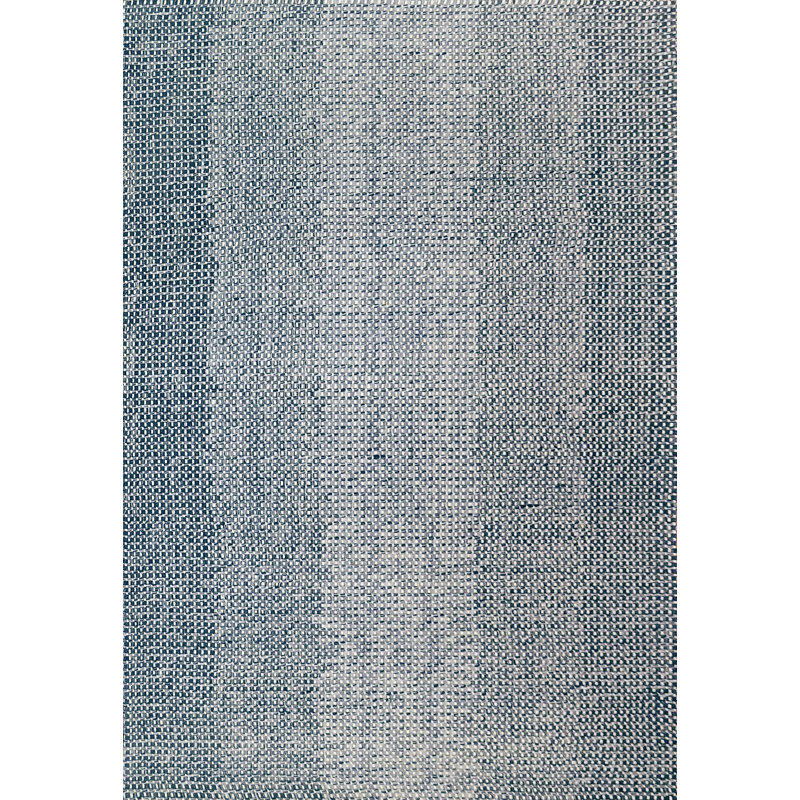 Tapis rayé bleu marine / gris Alleson, Rectangle 8 pi x 10 pi