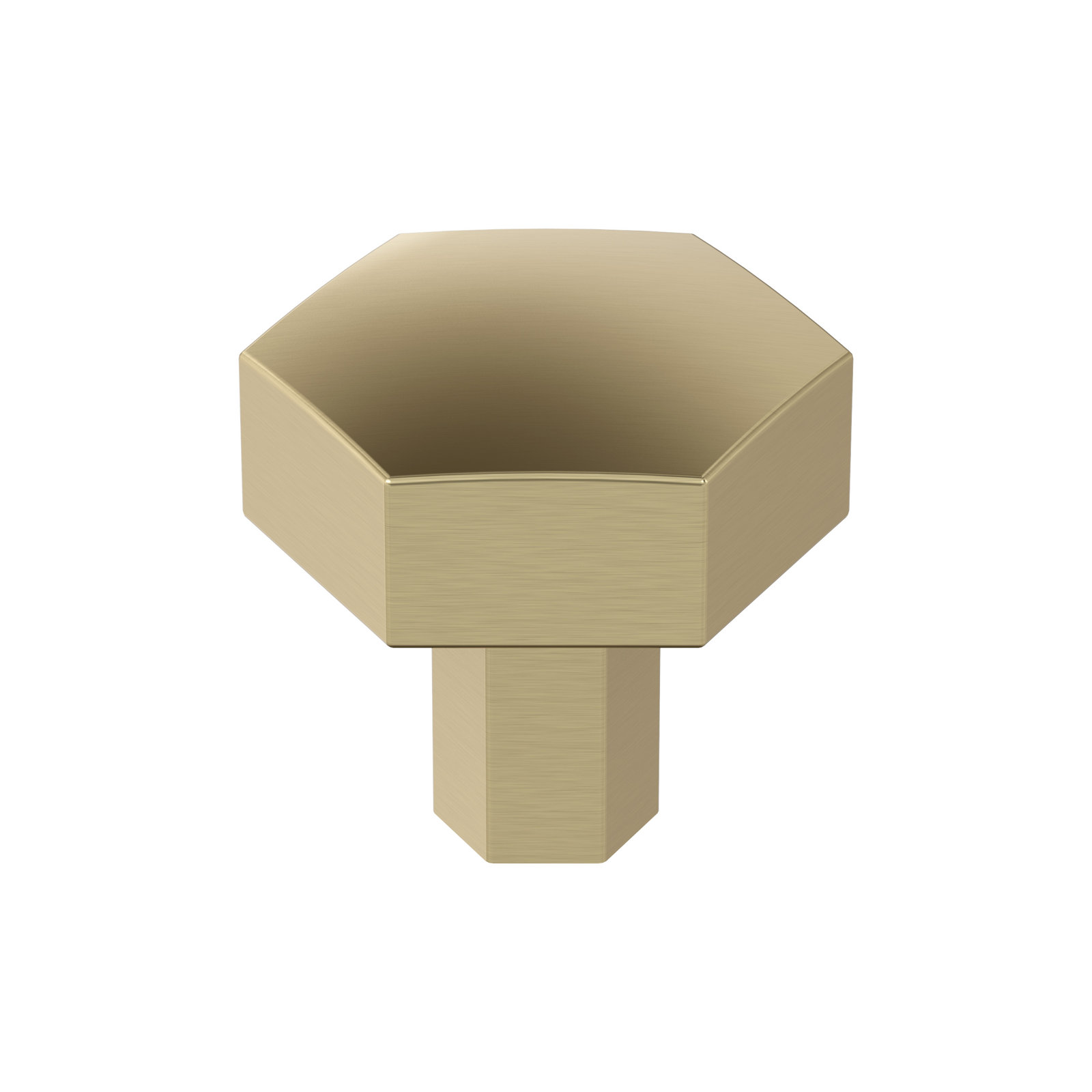 Caliber Geometric Knob, Golden Champagne
