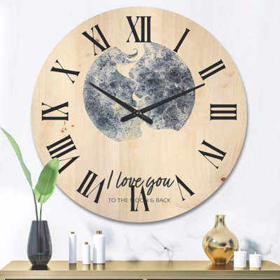 Solid Wood Wall Clock