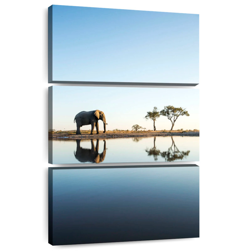 Brampt Roaming African Elephant, 38" H x 24" W