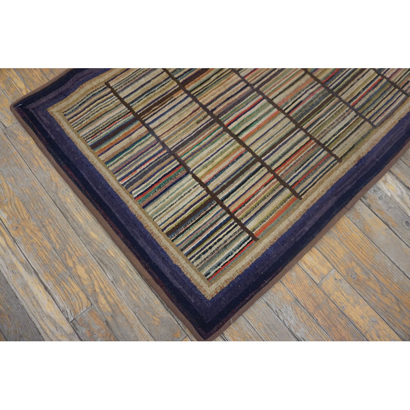 Tapis crocheté American Antique American Multicolor 1925