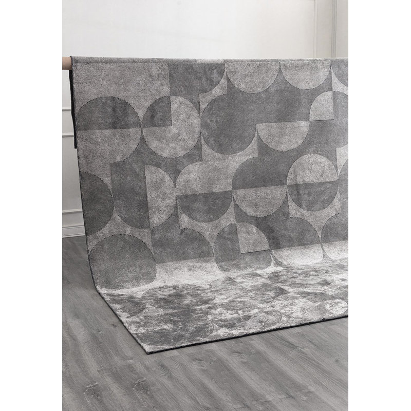 Rapture Polka Dot Area Rug, Square 9'