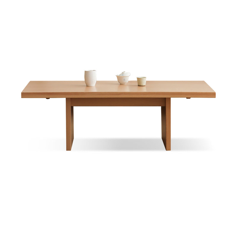 43.31" Solid wood Rectangular Coffee Table, Walnut
