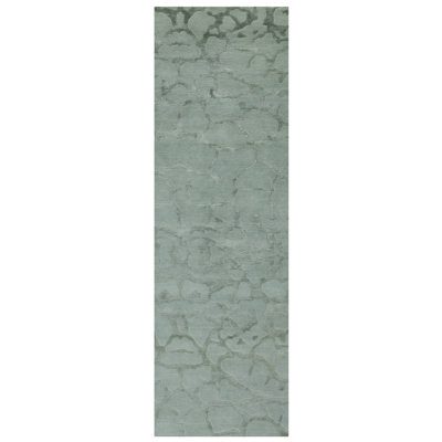 Tapis bleu noué à la main Westberry