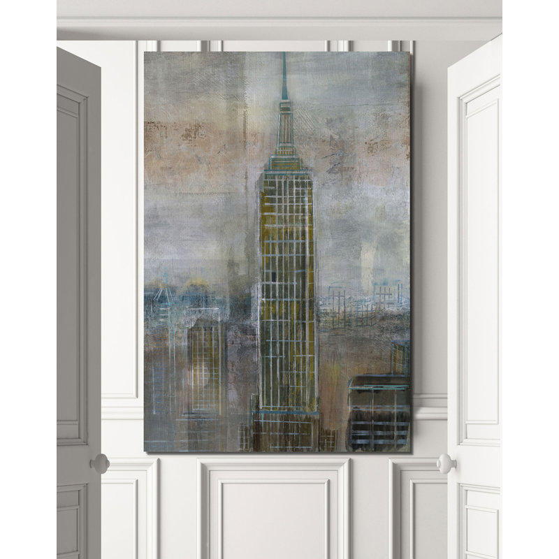 « empire city », impression, H 18 po x l 12 po x P 1,5 po, Toile tendue