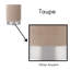 Tabouret de pieds rond en velours 13,75 po BirdRock Home, taupe-1712399901