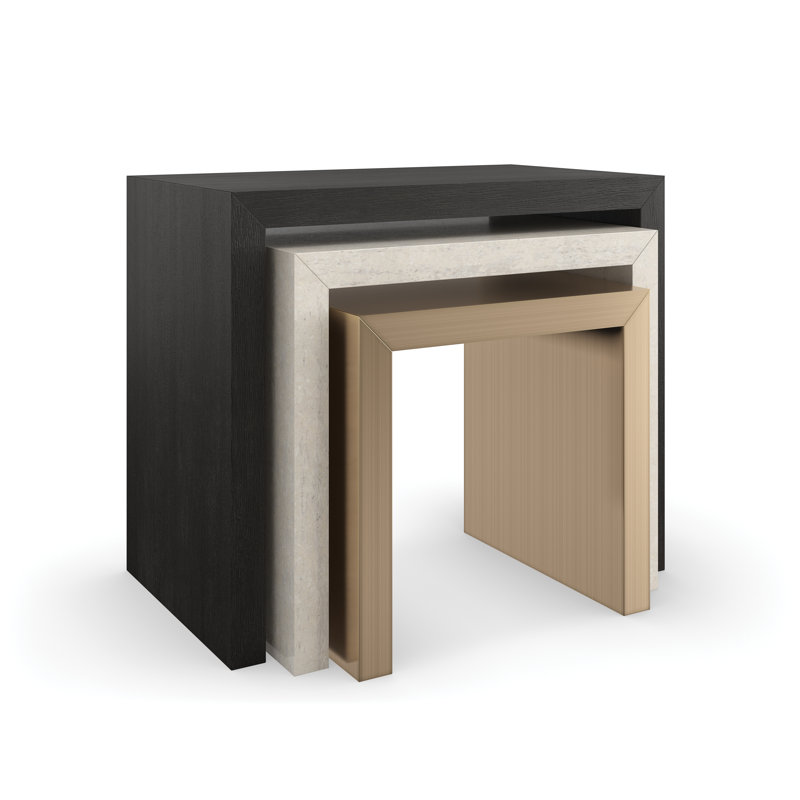 Contrast Nesting End Table