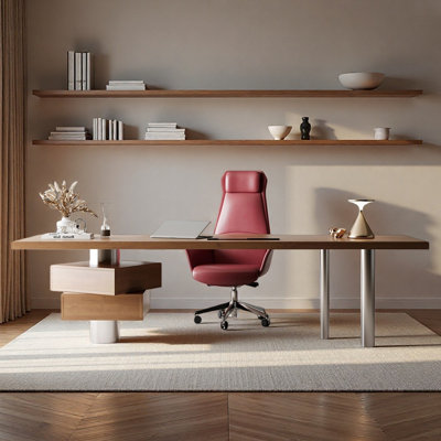 Solid wood desk for office use, high-quality versi