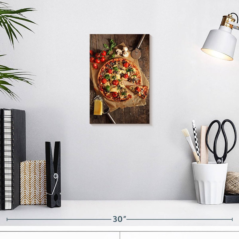 Yarlin Cheesy Handmade Pizza, 12" H x 8" W