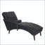 Chaise longue avec accoudoirs et coussins en bois massif-1729617064
