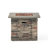 32'' Square Fire Pit, 40,000 , Grey Concrete Top, Lightweight Form Design