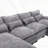 U-shaped combination sofa-2058889338