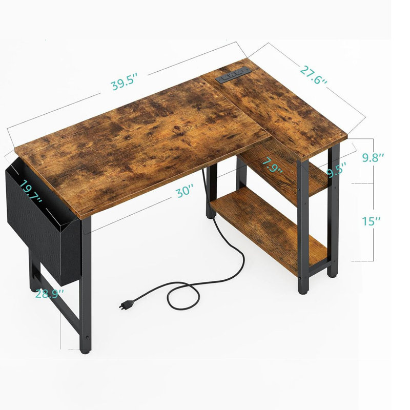 Vallon Metal Base Computer Desk