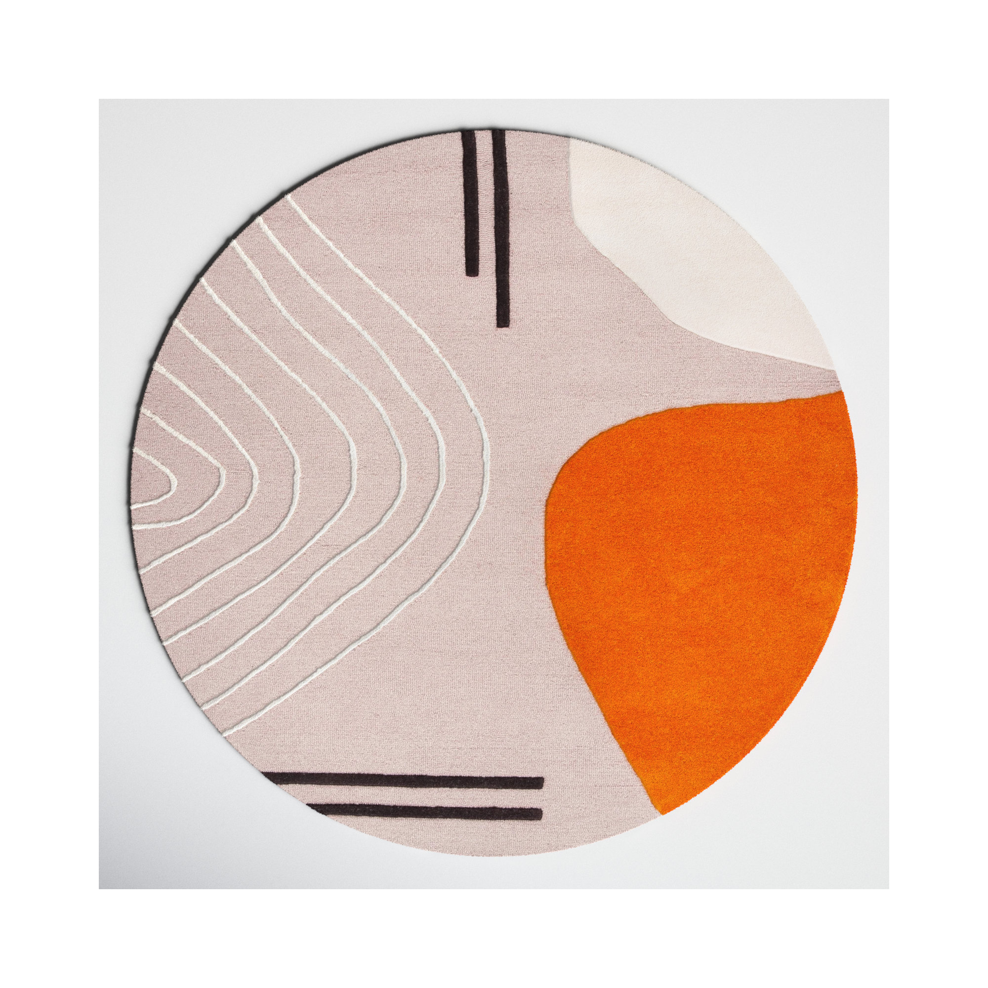 Felipe Handmade Wool Rug, Round 10'